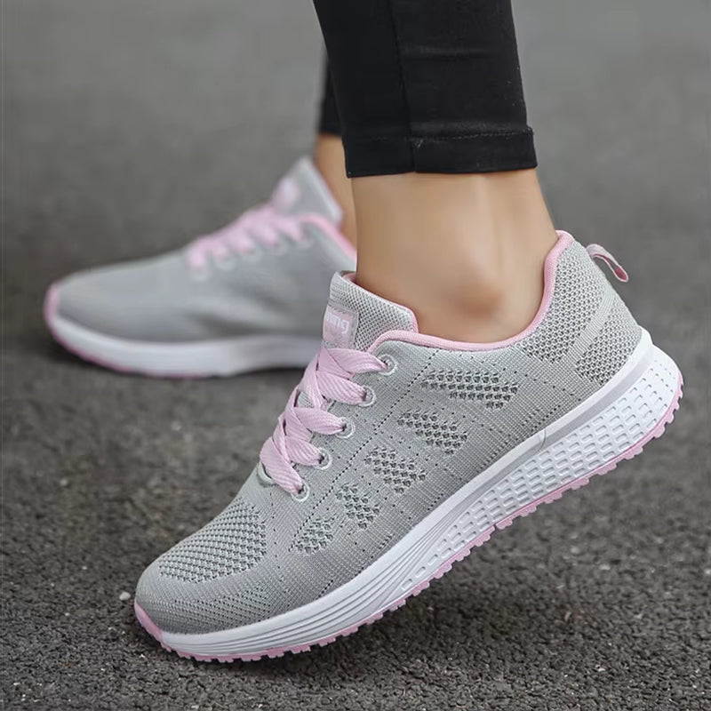 Ultra-Lightweight Breathable White Sports Sneakers for Women - Perfect for Basketball and Casual Outings!