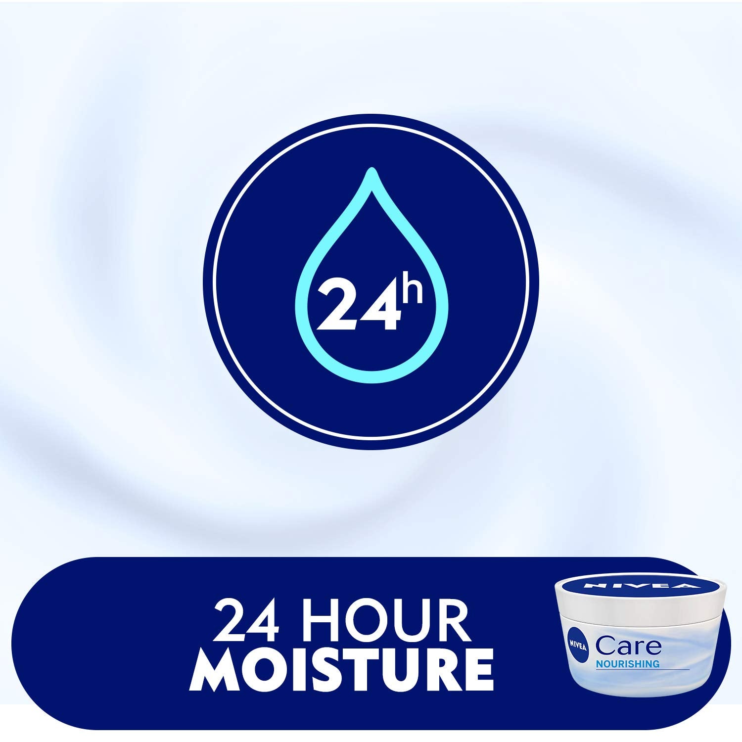 NIVEA Intensive Care Cream 4-Pack for Body & Face, 4 x 50ml Tubs