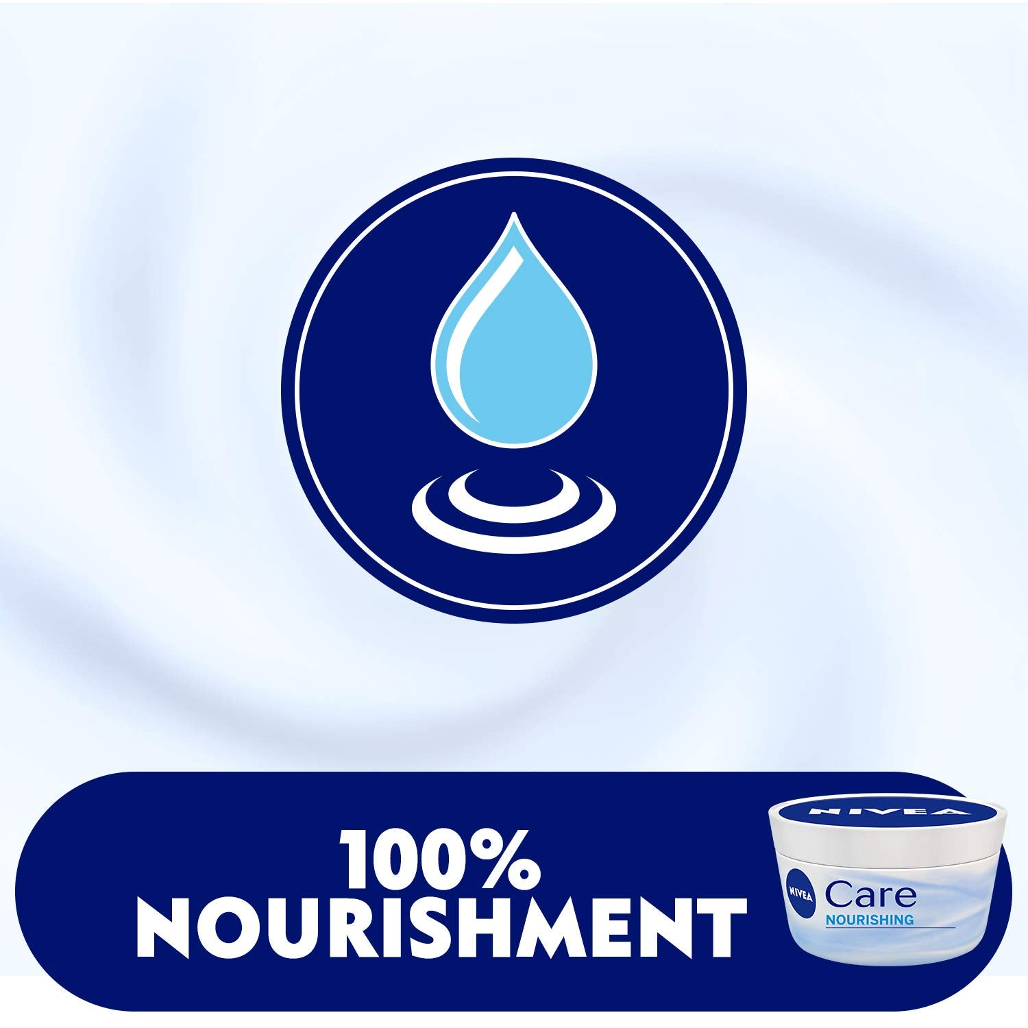 NIVEA Intensive Care Cream 4-Pack for Body & Face, 4 x 50ml Tubs