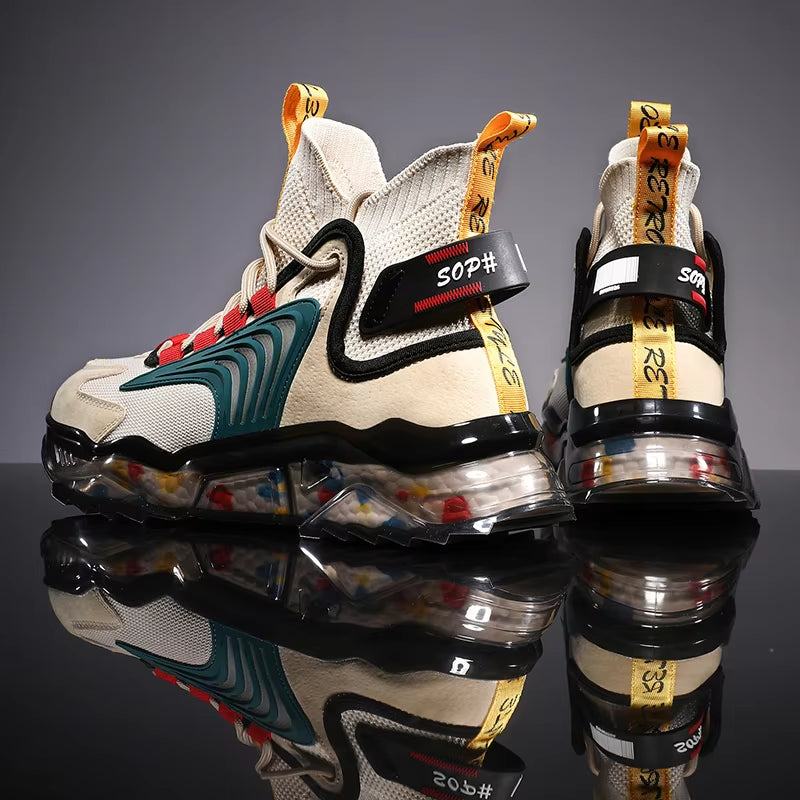 Luxury Breathable Sneakers for Men - Stylish Casual Loafers & Running Shoes