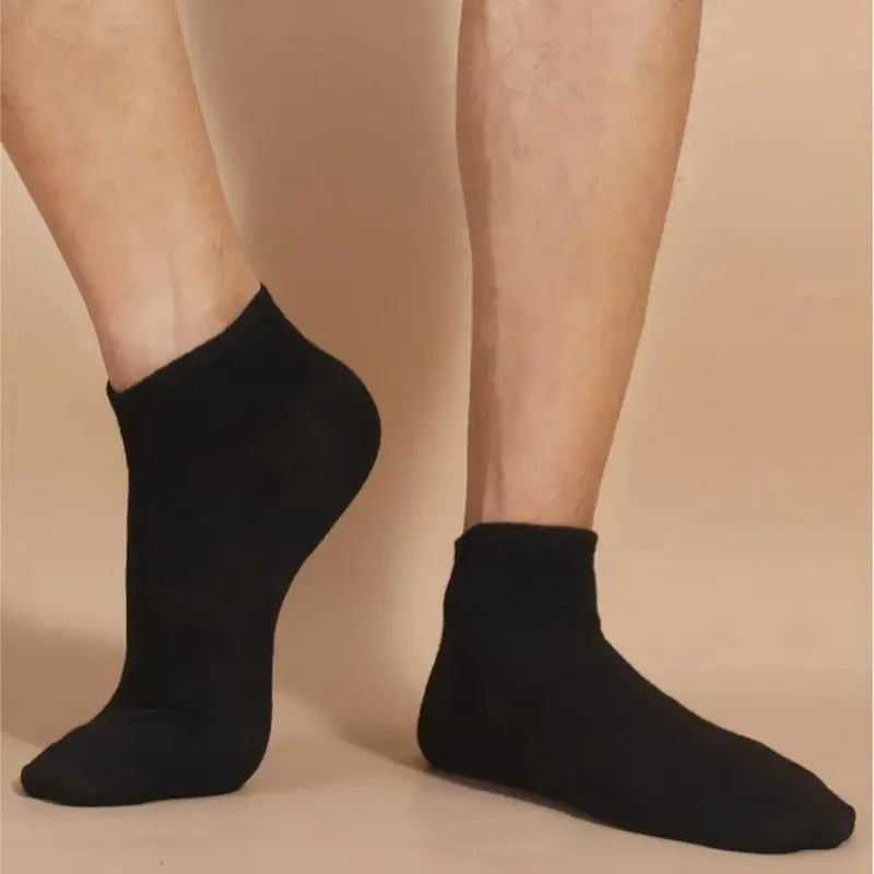 Unisex Casual Boat Socks - Soft, Breathable & Moisture-Wicking Ankle Socks (5/10/20/30 Pairs)