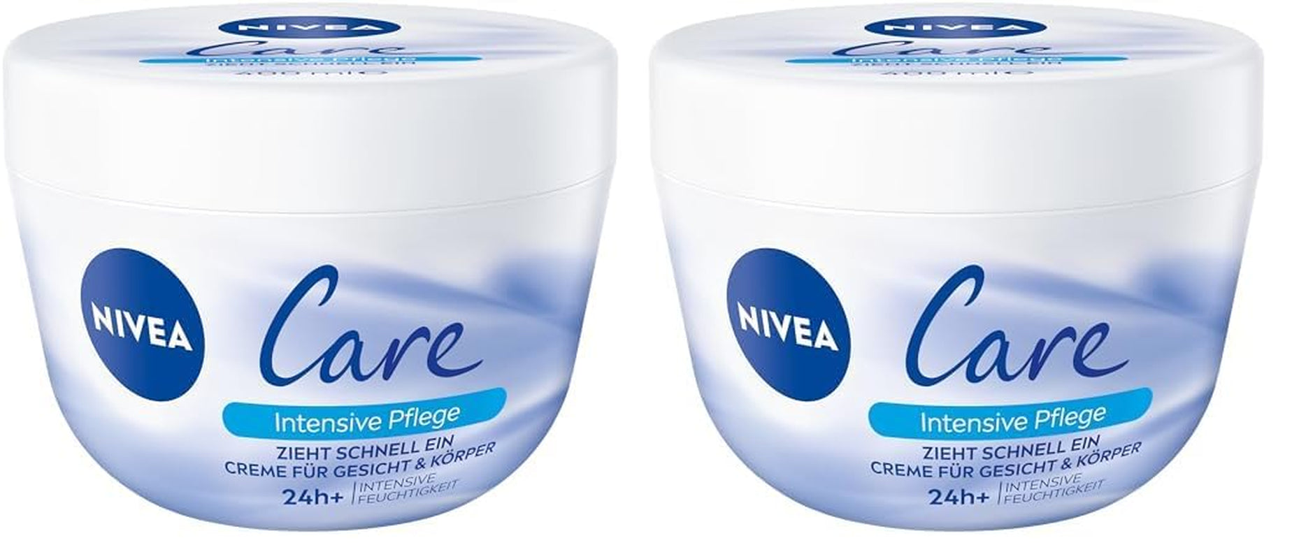 NIVEA Intensive Care Cream 4-Pack for Body & Face, 4 x 50ml Tubs