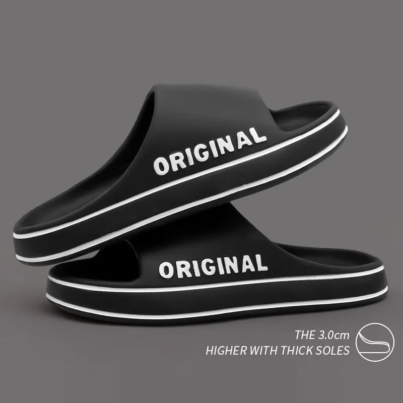 Feslishoet Summer Soft EVA Slides - Lightweight Casual Sandals for Women and Men - Perfect Beach Footwear