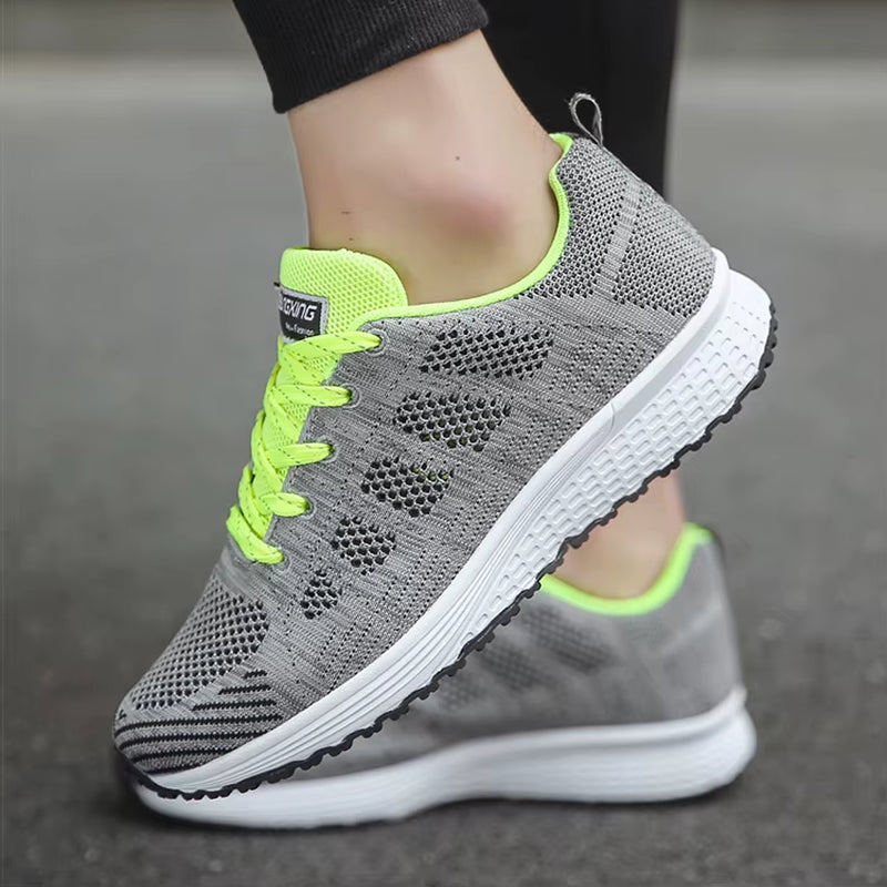 Ultra-Lightweight Breathable White Sports Sneakers for Women - Perfect for Basketball and Casual Outings!