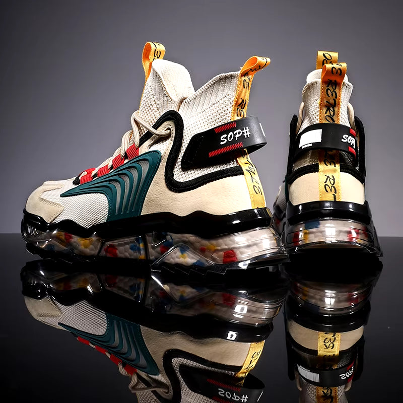 Luxury Breathable Sneakers for Men - Stylish Casual Loafers & Running Shoes