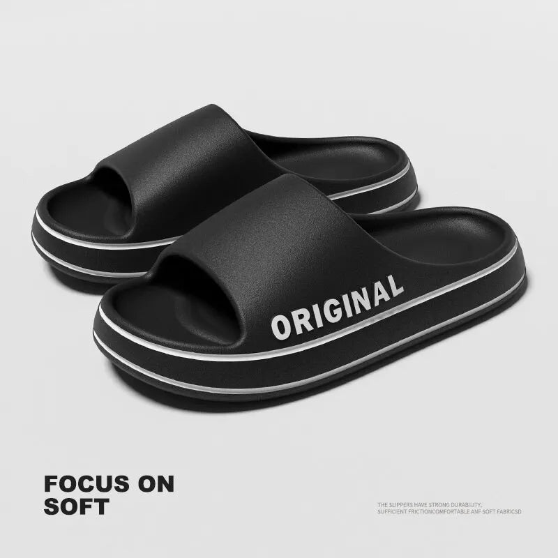 Feslishoet Summer Soft EVA Slides - Lightweight Casual Sandals for Women and Men - Perfect Beach Footwear