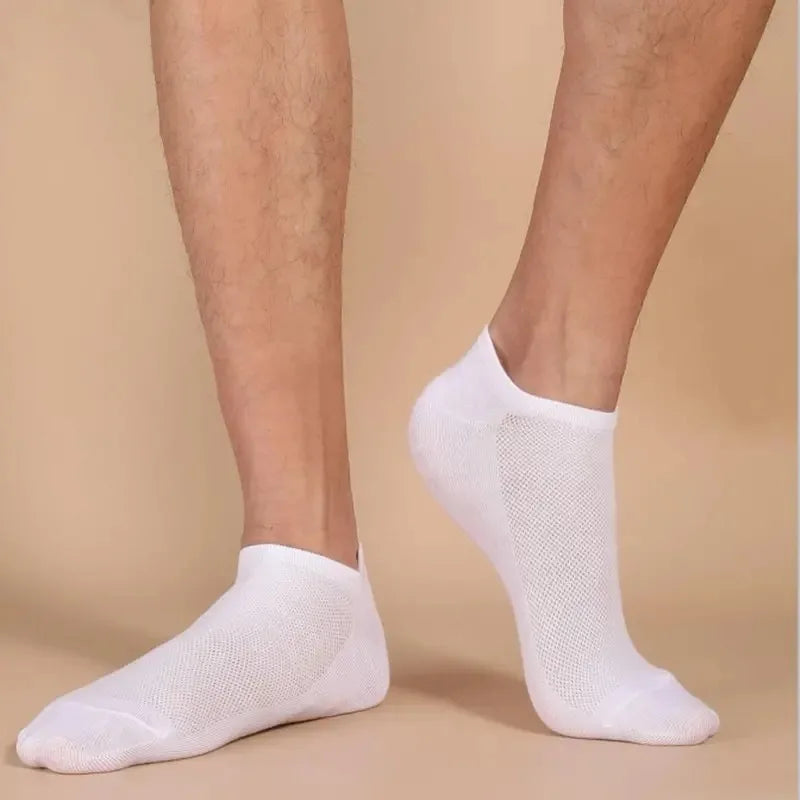 Unisex Casual Boat Socks - Soft, Breathable & Moisture-Wicking Ankle Socks (5/10/20/30 Pairs)