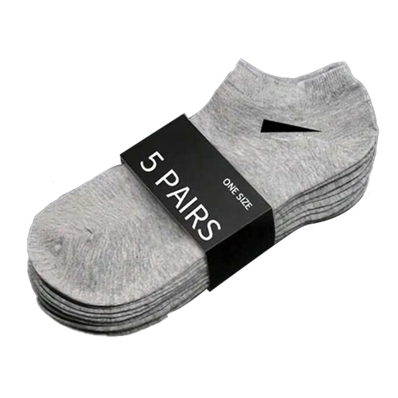 Unisex Casual Boat Socks - Soft, Breathable & Moisture-Wicking Ankle Socks (5/10/20/30 Pairs)