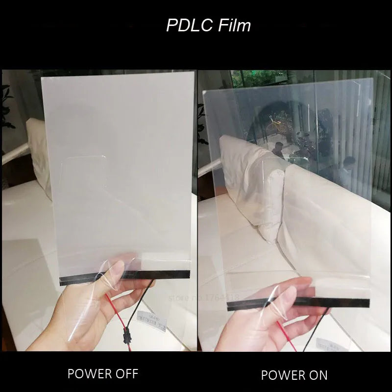 Transform Your Space with SUNICE Switchable PDLC Smart Film - Versatile White/Black/Gray Adhesive Samples for Stunning Rear Projection Screens
