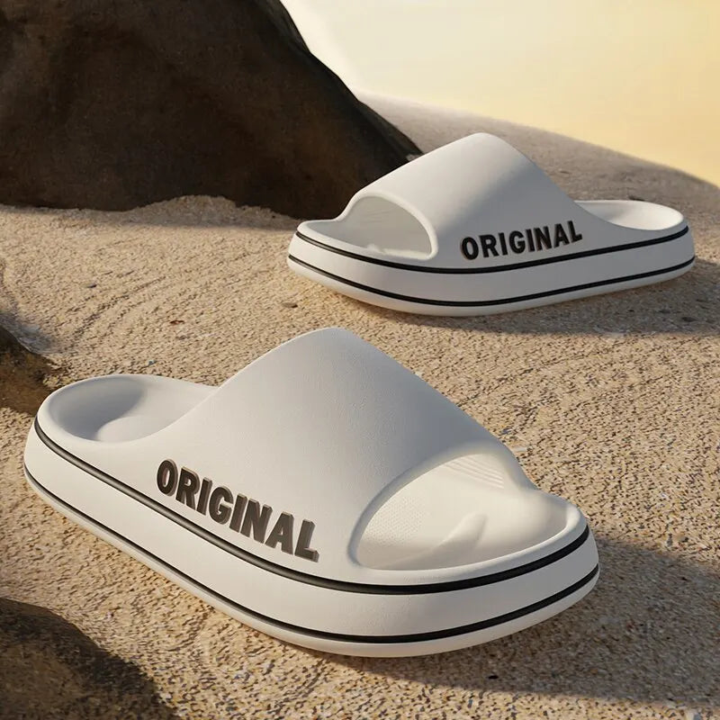 Feslishoet Summer Soft EVA Slides - Lightweight Casual Sandals for Women and Men - Perfect Beach Footwear