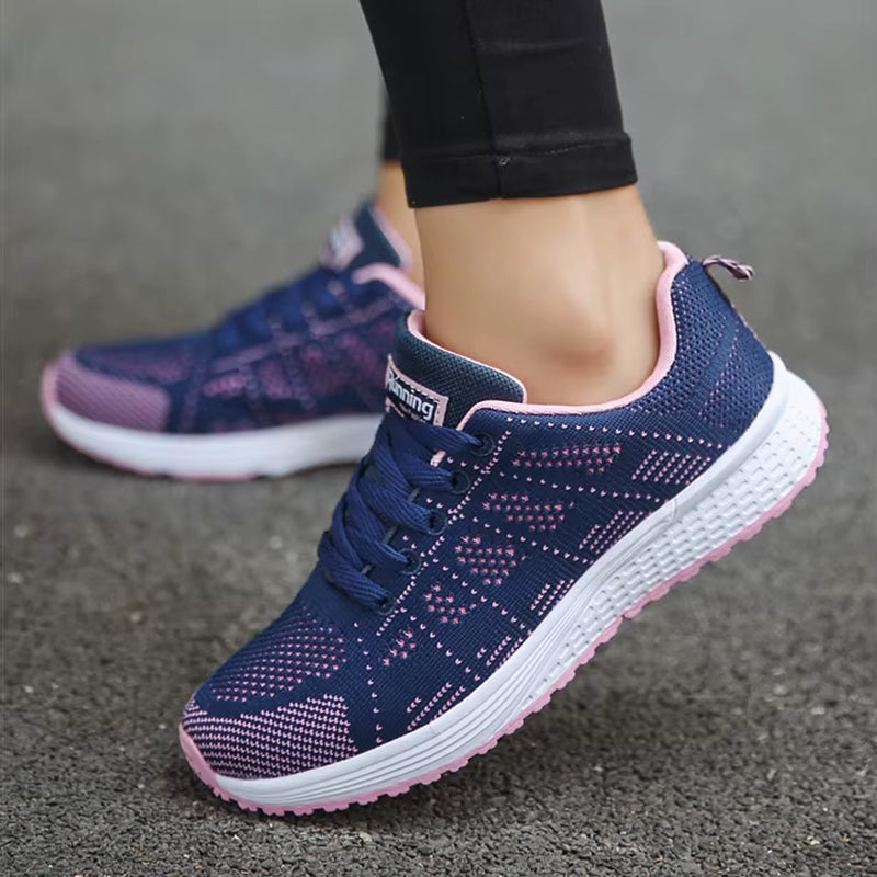 Ultra-Lightweight Breathable White Sports Sneakers for Women - Perfect for Basketball and Casual Outings!