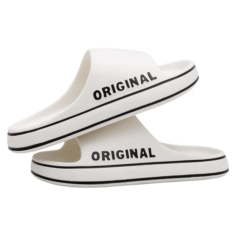 Feslishoet Summer Soft EVA Slides - Lightweight Casual Sandals for Women and Men - Perfect Beach Footwear